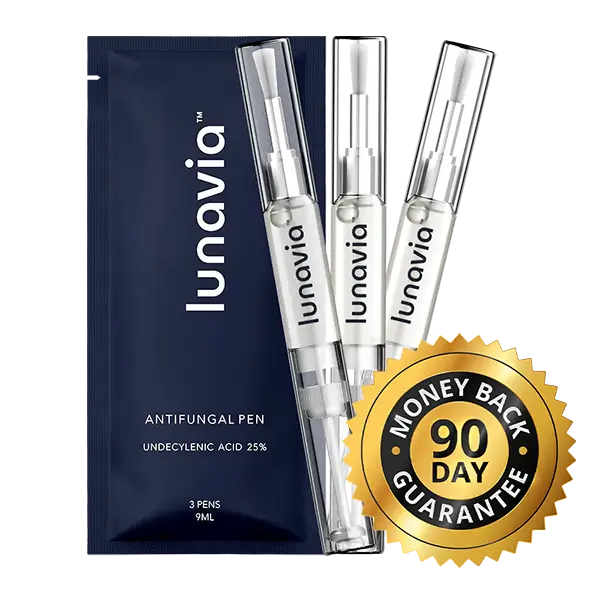lunavia™ Antifungal Pen | Cures Most Athlete's Foot, Jock Itch, and Ringworm | 25% Undecylenic Acid with added Tea Tree, Jojoba, Clove Bud Oils & Aloe
