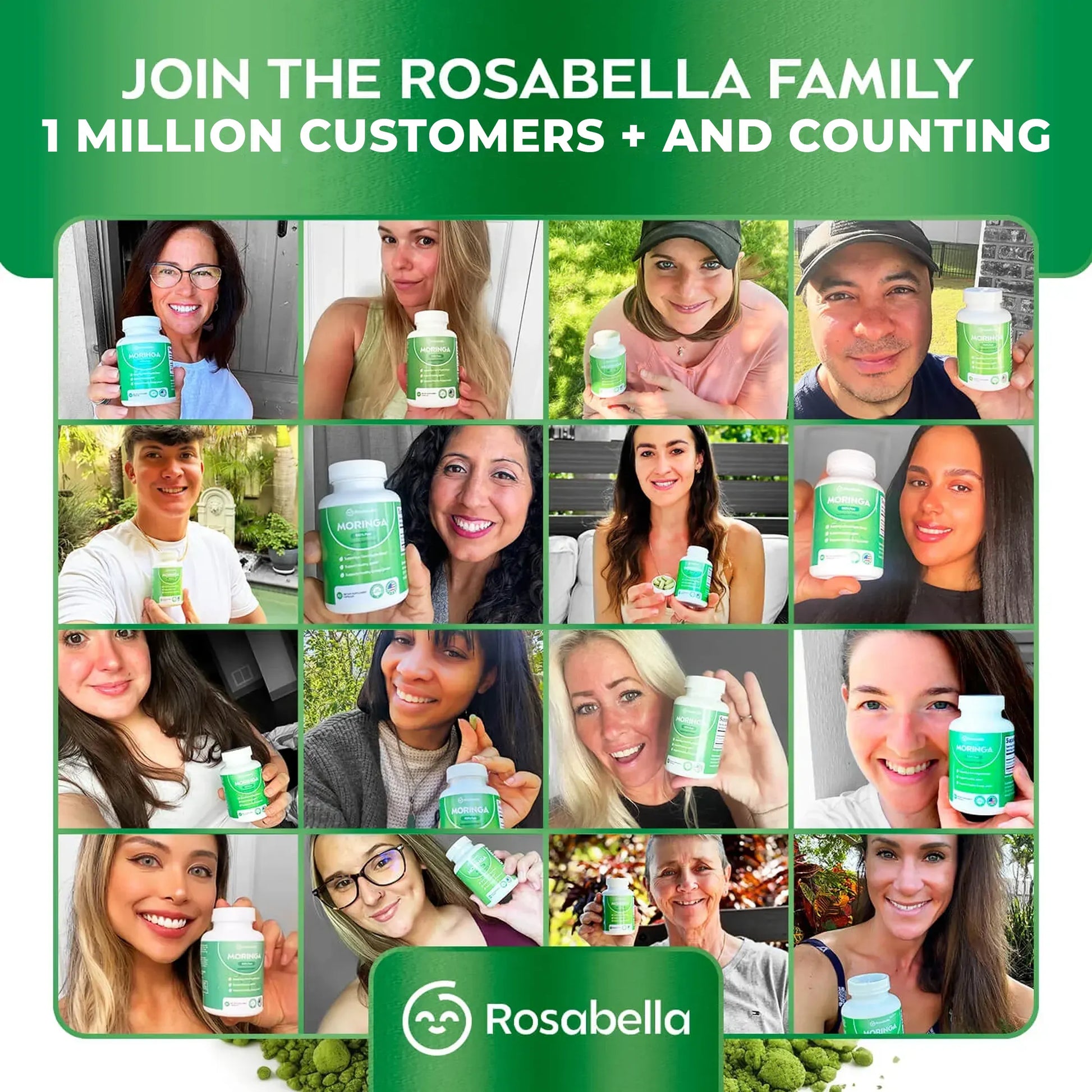 Rosabella Moringa Powder Capsules